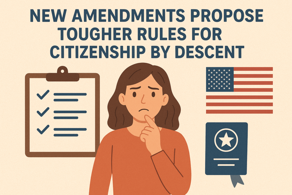 New Amendments Propose Tougher Rules for Citizenship by Descent
