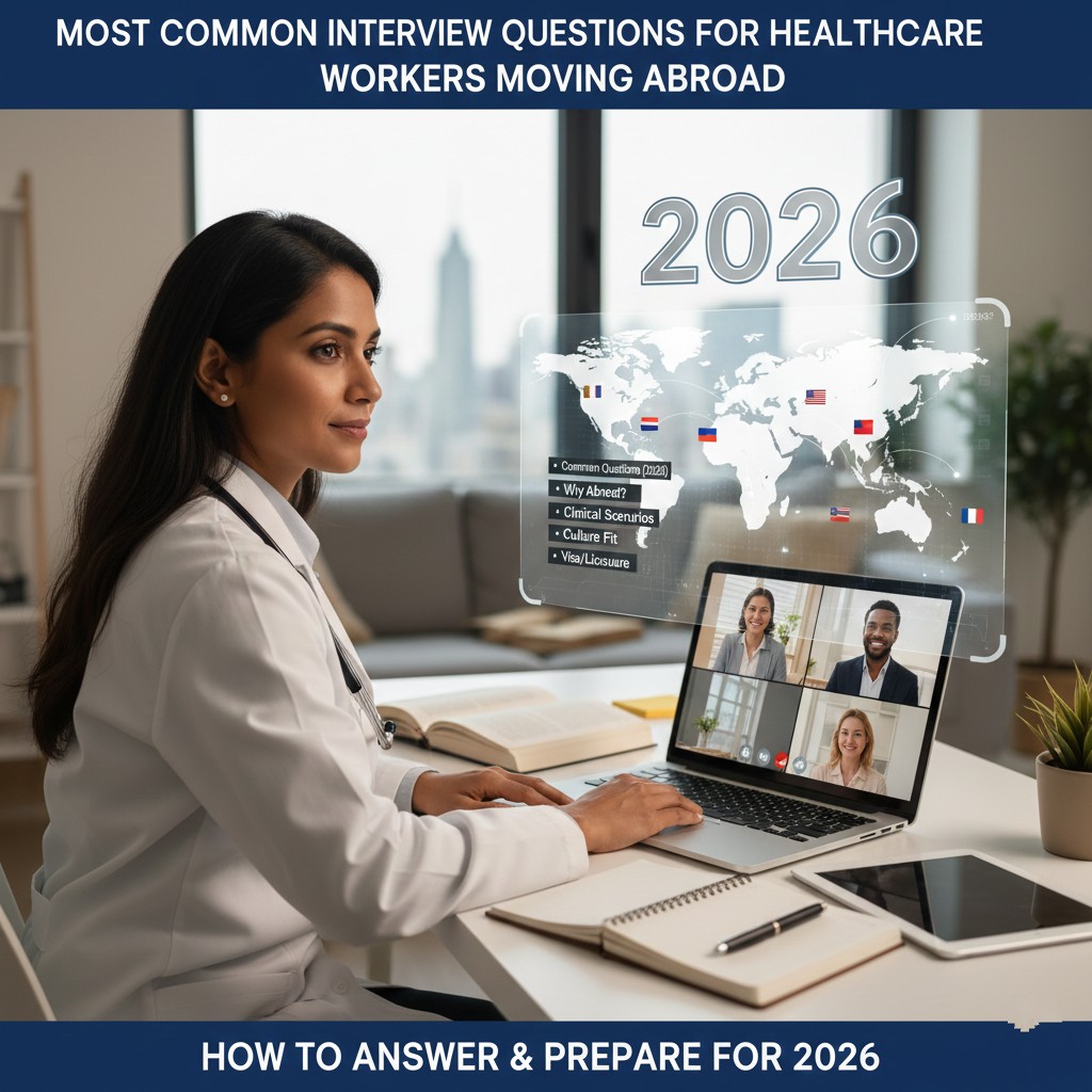 Most Common Interview Questions for Healthcare Workers Moving Abroad: How to Answer & Prepare for 2026