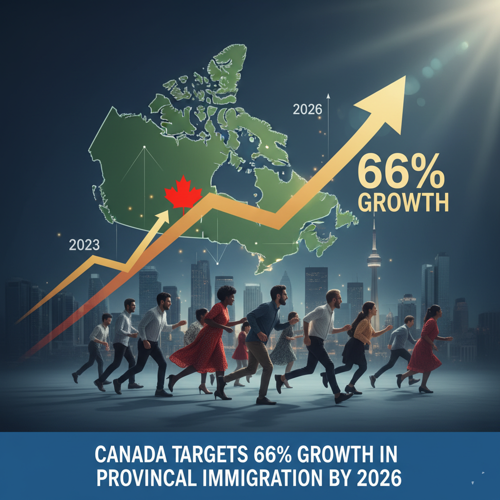 Canada Targets 66% Growth in Provincial Immigration by 2026