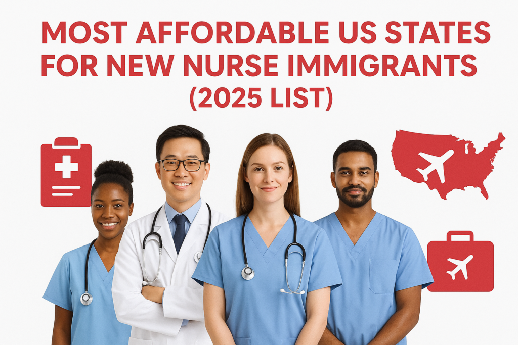 Most Affordable US States for New Nurse Immigrants (2025 List)