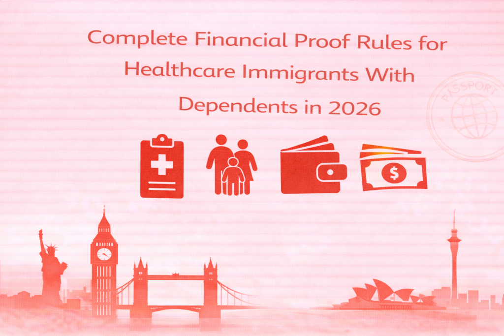 Complete Financial Proof Rules for Healthcare Immigrants With Dependents in 2026
